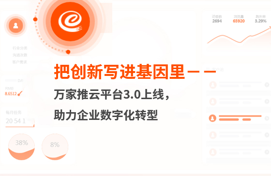 把創(chuàng)新寫(xiě)進(jìn)基因里-萬(wàn)家推云平臺(tái)3.0上線(xiàn)，助力企業(yè)數(shù)字化轉(zhuǎn)型